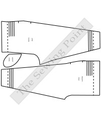 R57/ Cartamodello / Cartamodello PDF / 4 pantaloni, pagliaccetto e
